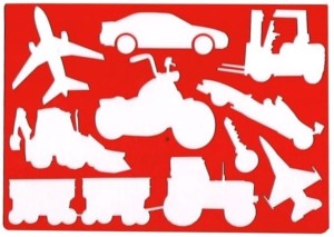 Szablon plastikowy - pojazdy