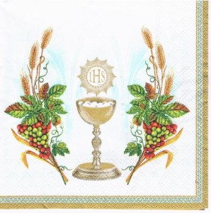Serwetka decoupage 33x33 cm - Komunia Św