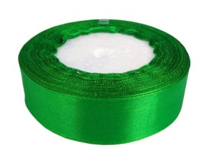 Wstążka satynowa 25mm/22m - zielona