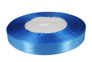 Wstążka satynowa 12mm/32m - niebieska