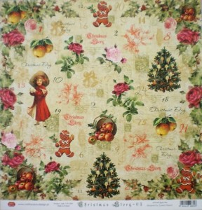 Papier dwustronny do scrapbookingu 30x30cm - Christmas Story 03