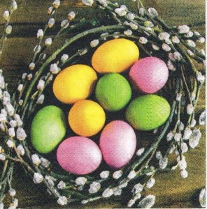 Serwetka decoupage 33x33 cm - pisanki