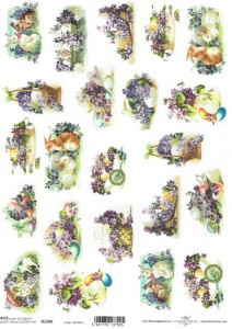 Papier ryżowy A4 ITD do decoupage - Wielkanoc 