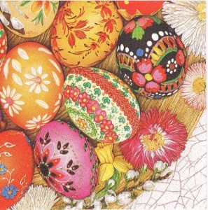 Serwetka decoupage 33x33 cm - pisanki