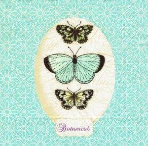 Serwetka decoupage 33x33 cm - motyle