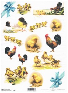 Papier ryżowy A4 ITD do decoupage - Wielkanoc  