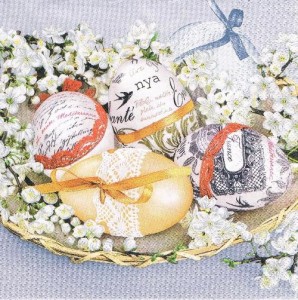 Serwetka decoupage 33x33 cm - pisanki