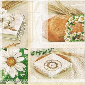 Serwetka decoupage 33x33 cm - Komunia Św