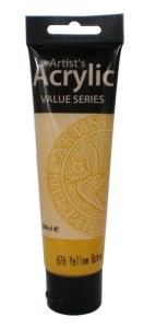 Farba akrylowa Phoenix 676 100ml - żółta ochra